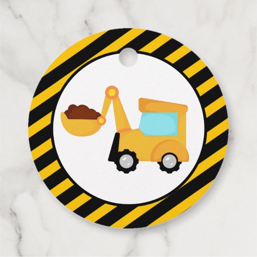 ONDER BOUWEN, Baby shower van zeedagen Bedankjes Labels (Achterkant)