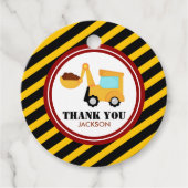 ONDER BOUWEN, Baby shower van zeedagen Bedankjes Labels (Voorkant)