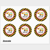 ONDER BOUWEN, Baby shower van zeedagen Ronde Sticker (Vel)