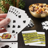 Onder bouwkaartjes pokerkaarten (Insitu)