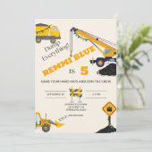 Onder Bouwnijverheid. Birthday Kaart (Staand voorkant)