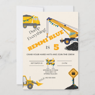 Onder Bouwnijverheid. Birthday Kaart