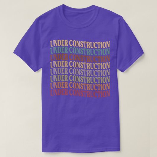 Onder Bouwnijverheid - Funny Motivation - Workout T-shirt (Design voorkant)