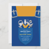 Onder Bouwnijverheid Handyman Birthday Party (Voorkant)