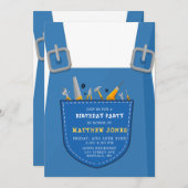 Onder Bouwnijverheid Handyman Birthday Party (Voorkant / Achterkant)