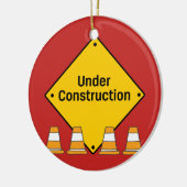 Onder Bouwnijverheid met Kegels met naam Keramisch Ornament (Links)