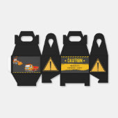 Onder bouwnijverheid, vrachtwagens bedankdoosjes (Uitgevouwen)