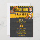 Onder Bouwnijverheid, vrachtwagens, feest 3 Kaart (Voorkant)