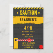 Onder Bouwnijverheid, vrachtwagens, feest 4 Kaart (Voorkant)