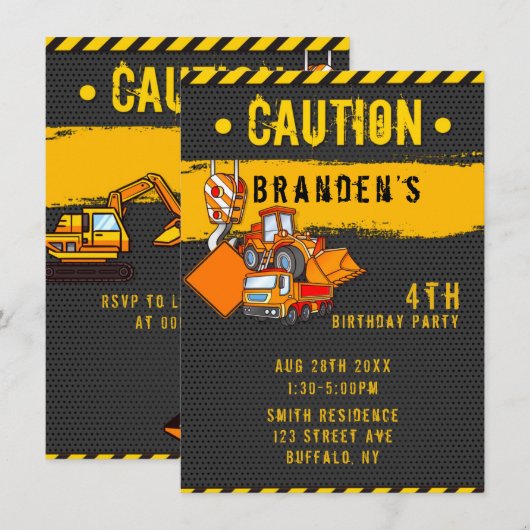 Onder Bouwnijverheid: Vrachtwagens van afgelopen d Kaart (Voorkant / Achterkant)