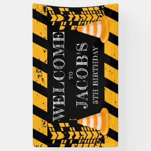 Onder Bouwnijverheid - Welkomstdag Spandoek (Verticaal)