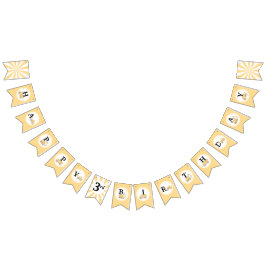 Onder bouwplaats verjaardag bunting banner