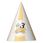 Onder bouwplaats verjaardagsjongensfeestje pet feesthoedjes (Voorkant)