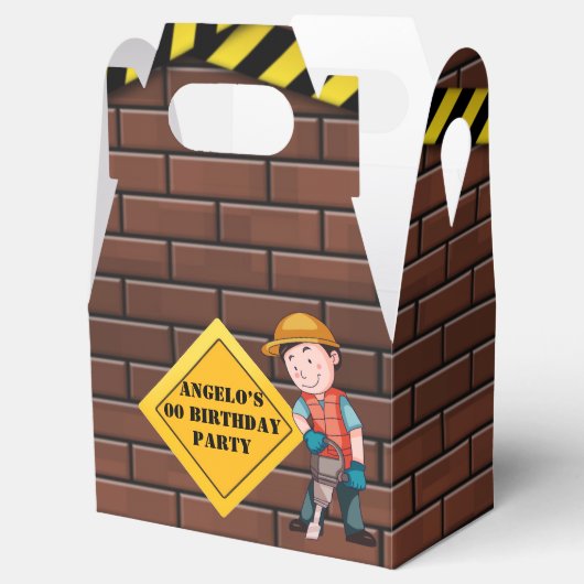 Onder bouwstenen: Birthday Party Bedankdoosjes (Geopend)