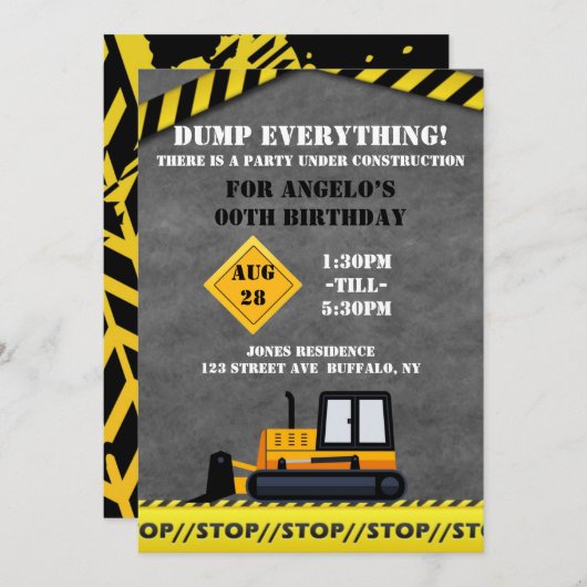 Onder bouwstitel Birthday (Voorkant / Achterkant)