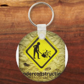 onder bouwteken sleutelhanger (Voorkant)