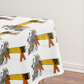 Onder bouwvakrechthoek tafelkleed (Voorbeeld)