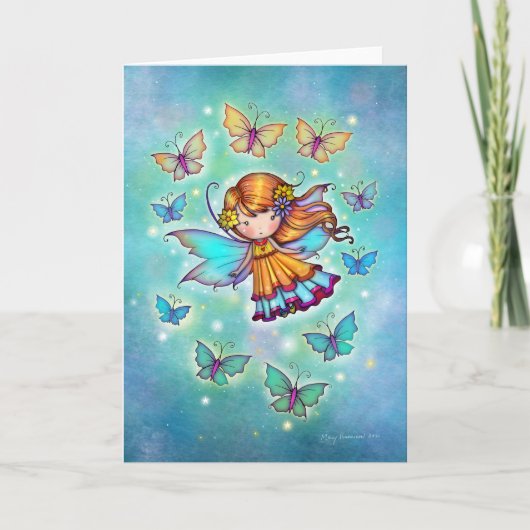 Onder Butterflies Sweet Fairy van Molly Harrison Kaart (Voorkant)
