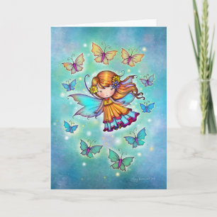 Onder Butterflies Sweet Fairy van Molly Harrison Kaart