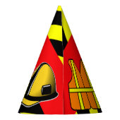 Onder constructie Concrete mixer Birthday party Feesthoedjes (Achterkant)