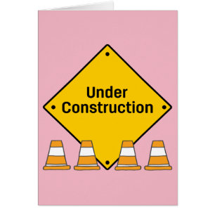 Onder Constructie met aangepaste tekst (Baby Girl)