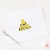 Onder constructie opbrengst bord elke leeftijd ver sticker (Envelop)