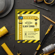 Onder constructie Tower Cranes Baby shower