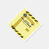 Onder constructie Tower Cranes Baby shower Servet (Hoek)