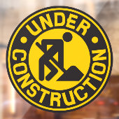 Onder constructie Verbouw bedrijfsfront Raamsticker (Vel 2)