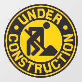 Onder constructie Verbouw bedrijfsfront Raamsticker (Vel)
