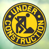 Onder constructie Verbouw bedrijfsfront Raamsticker (Vel 3)
