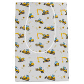 Onder constructiedrong Vrachtwagenpartij Medium Cadeauzakje (Voorkant)