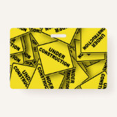 Onder constructietekens badge (Voorkant)