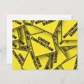 Onder constructietekens briefkaart (Voorkant / Achterkant)