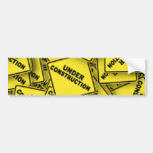 Onder constructietekens bumpersticker (Voorkant)