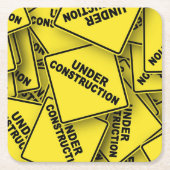 Onder constructietekens kartonnen onderzetters (Voorkant)