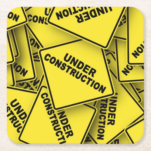 Onder constructietekens kartonnen onderzetters (Voorkant)