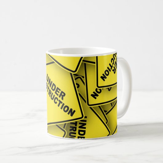 Onder constructietekens koffiemok (Voorkant rechts)