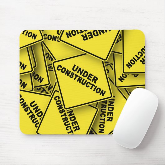 Onder constructietekens muismat (Met muis)