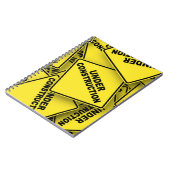 Onder constructietekens notitieboek (Linkerzijde)