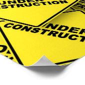 Onder constructietekens poster (Hoek)