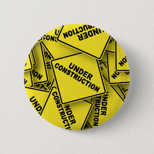 Onder constructietekens ronde button 5,7 cm
