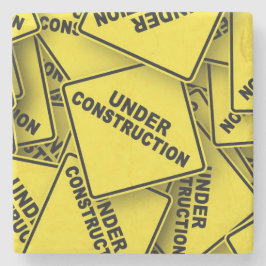 Onder constructietekens stenen onderzetter