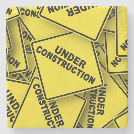 Onder constructietekens stenen onderzetter (Voorkant)