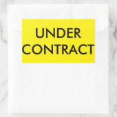ONDER CONTRACT Sticker voor Real Estate Sign (Tas)