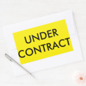 ONDER CONTRACT Sticker voor Real Estate Sign (Envelop)