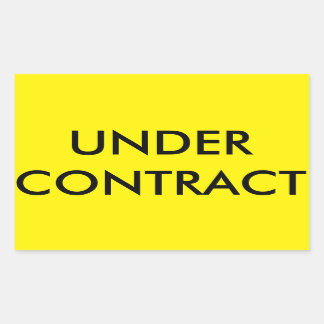 ONDER CONTRACT Sticker voor Real Estate Sign