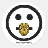 "Onder controle" - Sticker (Voorkant)