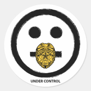 "Onder controle" — sticker