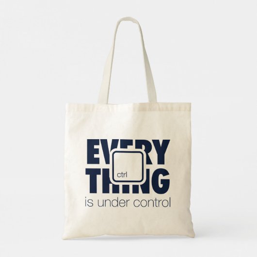 Onder ctrl tote bag (Achterkant)